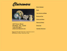 Tablet Screenshot of claireware.net